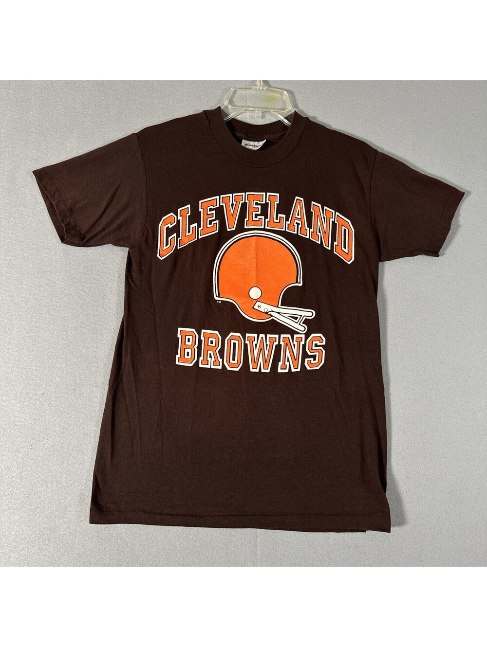 VTG Cleveland Browns Crewneck T-shirt Medium? Single Stitch USA Made (Flaw)